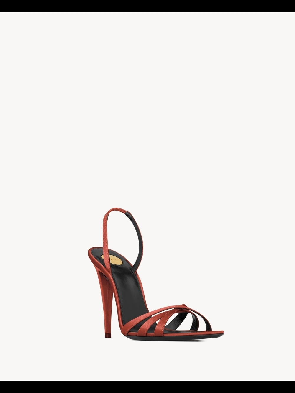 YSL Kate Sandals In Satin Crepe